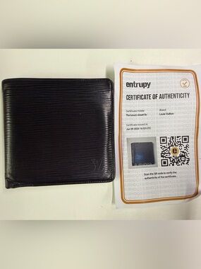 Louis Vuitton Black Epi Leather Bifold Wallet